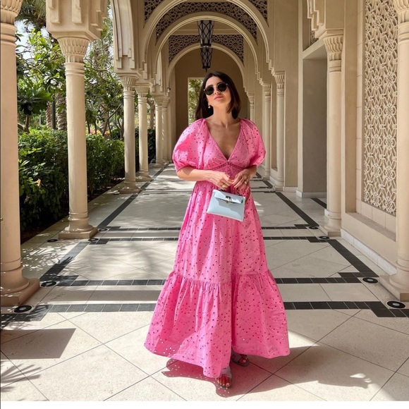 ZARA OPENWORK EMBROIDERED DRESS - Picture 3 of 16